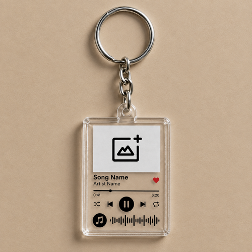 Llavero Personalizado con Foto y Canción